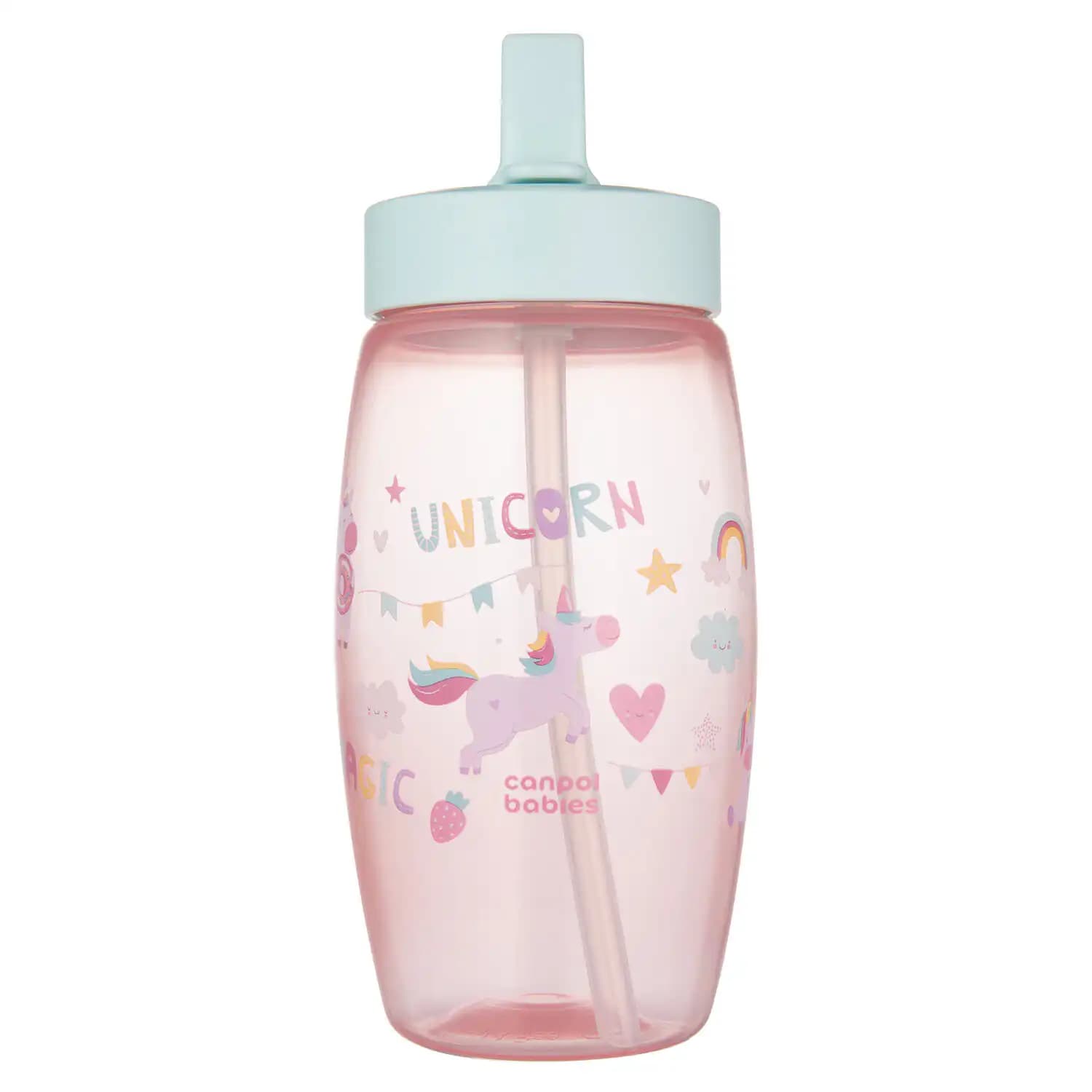 Canpol Sport cup pour Bébés avec Bec Pliable unicorn rose 400ml 56/618