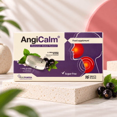 POLYPHARMA ANGICALM CASSIS SANS SUCRE – 16 COMPRIMÉS À SUCER
