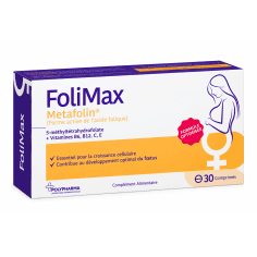 POLYPHARMA FOLIMAX METAFOLIN FOLATE ACTIF – 30 COMPRIMÉS