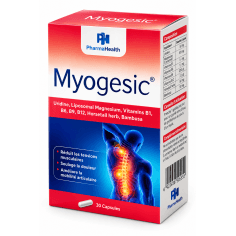 PHARMAHEALTH MYOGESIC CONFORT MUSCULAIRE & MOBILITÉ – MAGNÉSIUM LIPOSOMAL, URIDINE & VITAMINES B – 30 GÉLULES