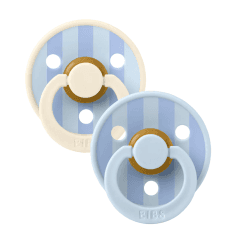 BIBS SUCETTE PACK2 1ERE AGE BLUE DUSTY BLUE MIX