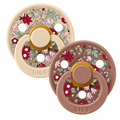 BIBS SUCETTE PACK2 1ERE AGE CHAMOMILLE LAWN WOODCHUCK MIX