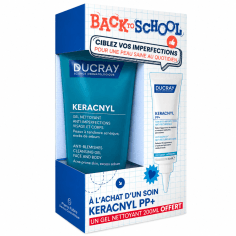 DUCRAY Coffret Back to School KERACNYL PP+ 30 ml + Gel Nettoyant 200 ml Offert