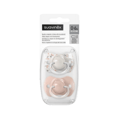 SUAVINEX LOT DE 2 SUCETTES PHYSIOLOGIQUES SX PRO ROSE 0–6 MOIS