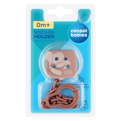 CANPOL BABIES GOLD ATTACHE-SUCETTE AVEC CLIP DE SÉCURITÉ ROSE 0M+ — RÉF. 2/440