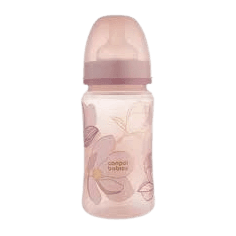 CANPOL BABIES EASYSTART GOLD BIBERON ANTICOLIQUE À COL LARGE 240 ML ROSE 3M+ — RÉF. 35/240