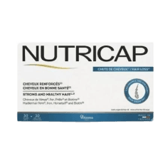 NUTRICAP ANTI-CHUTE CHEVEUX 30 GÉLULES — COMPLÉMENT ALIMENTAIRE À LA BIOTINE ET AU ZINC