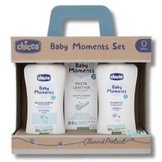 CHICCO COFFRET BABY MOMENTS 2 SHAMPOOINGS (200ML) + CRÈME DE CHANGE