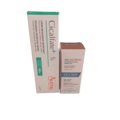 DUO DUCRAY MELASCREEN CONTOUR DES YEUX ANTITACHES 15ML+ AVÈNE CICALFATE+ CRÈME RÉPARATRICE 40ML GRATUIT