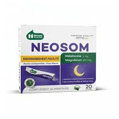 NEOSPHARMA NEOSOM MÉLATONINE 1 MG MAGNÉSIUM 200 MG 20 STICKS