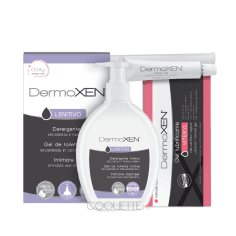 DermoXEN Gel de toilette intime LENITIVO + Gel lubrifiant vaginal VITEXYL