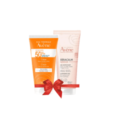 AVENE PACK CREME SOLAIRE SPF50 50ML + XERACALM GEL NETTOYANT 100ML ( OFFERT)