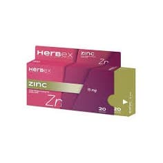 HERBEX ZINC 15 MG GELLULES B/20