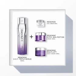 LANCÔME COFFRET RENERGIE TRIPLE SERUM 50ML+CREME YEUX 5ML+CREME HPN 15ML+CREME NUIT 15ML