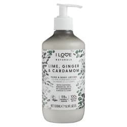 NATURALS LIME,GINGER&CARDAMON HANS & BODY LOTION 500ML