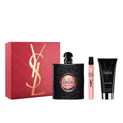 YSL COFFRET BLACK OPIUM EDP 90ML + VAPO 10ML + BODY LOTION 50ML