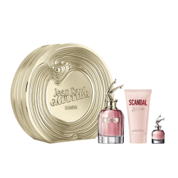 JEAN PAUL GAULTIER COFFRET SCANDAL EDP 80ML + BODY LOTION 75ML + EDP 6ML