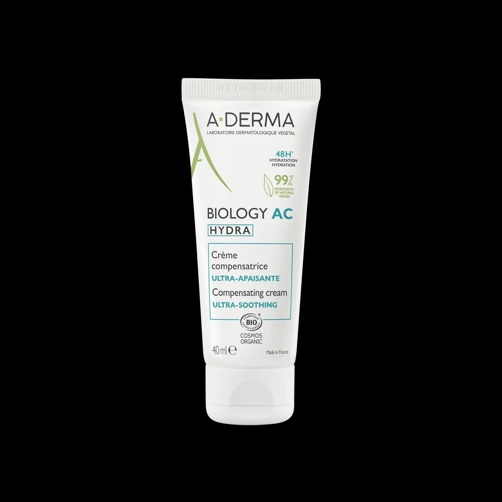 ADERMA Biology AC Hydra Crème Compensatrice Ultra-Apaisante Bio 40ml