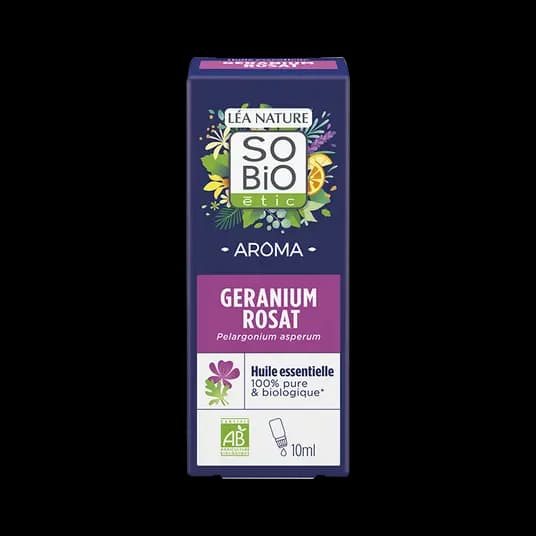 SO BIO Huile Essentielle Géranium Beauté Et Bien-être 10 ml