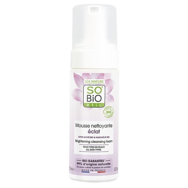 SO BIO Pour une Peau Parfaite Mousse Nettoyante Éclat Lotus Sacré Bio 150ml