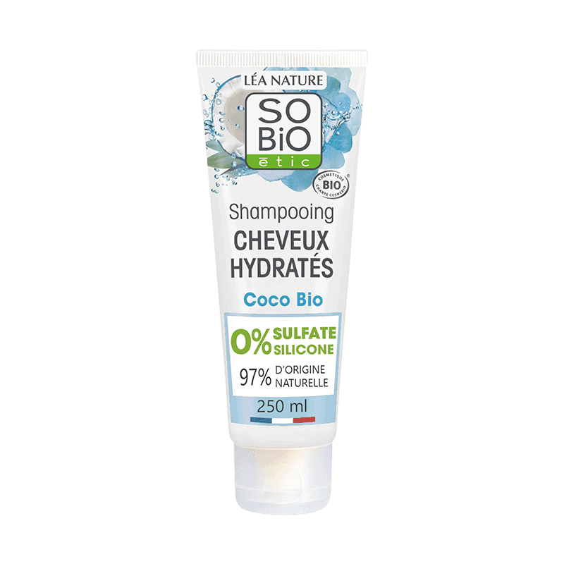 SO BIO Cheveux Hydratés Shampoing Coco & Acide Hyaluronique Bio 250ml
