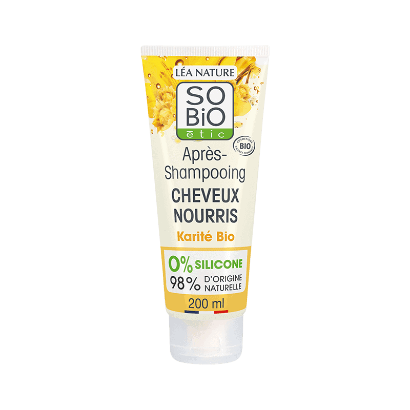 SO BIO Cheveux Nourris Après-Shampoing Karité & Céramides d’Argan Bio 200ml