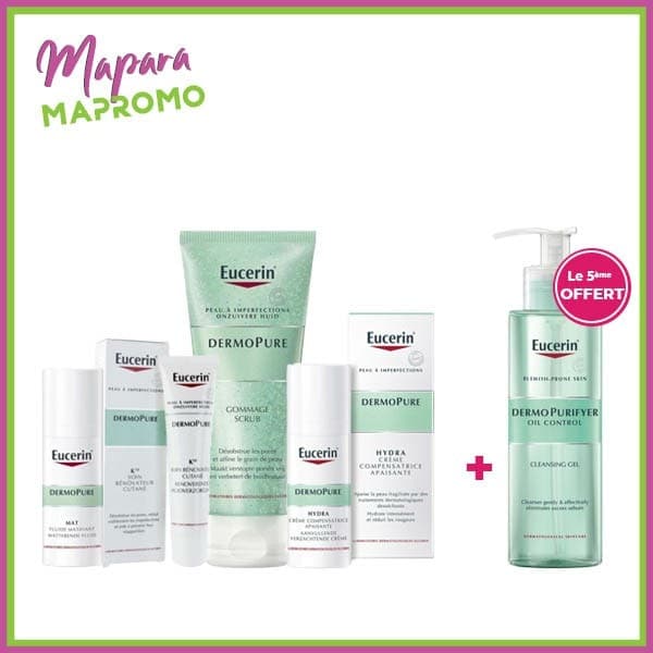 Eucerin Pack Soin Acné (Gel Nettoyant Peaux A Imperfections 200ml Offert)