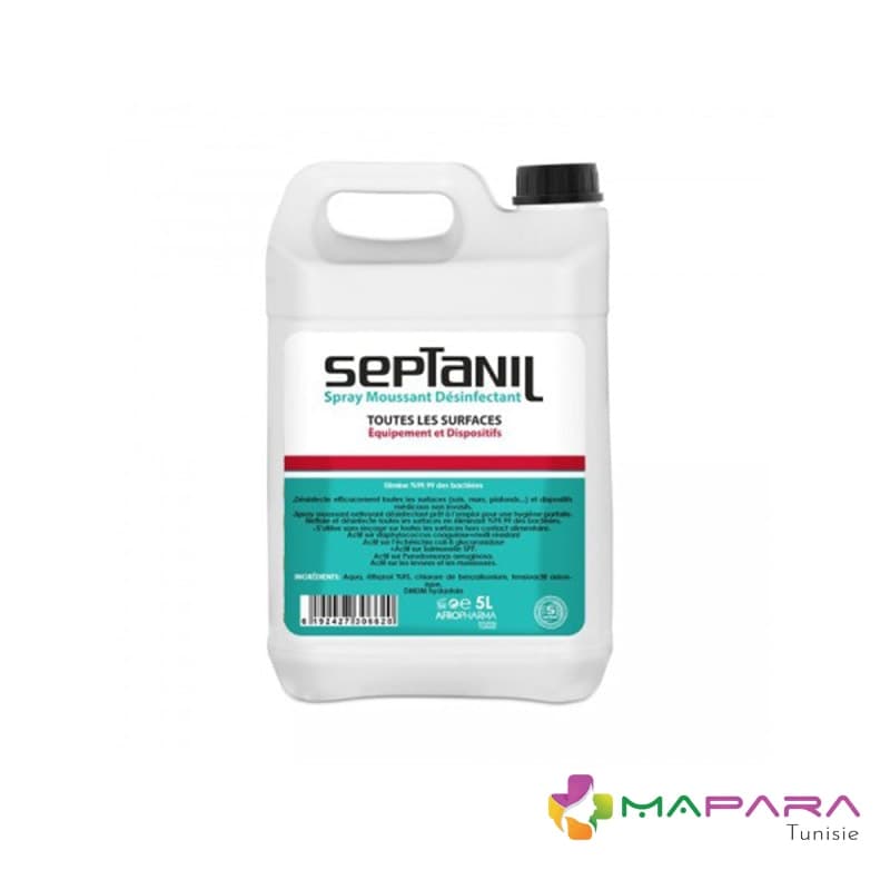 SEPTANIL Désinfectant Moussant Légèrement Parfumé 5L