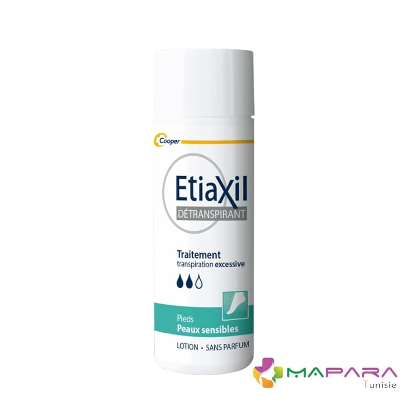 ETIAXIL Détranspirant Lotion Pied et Main Peaux Sensibles 100ml
