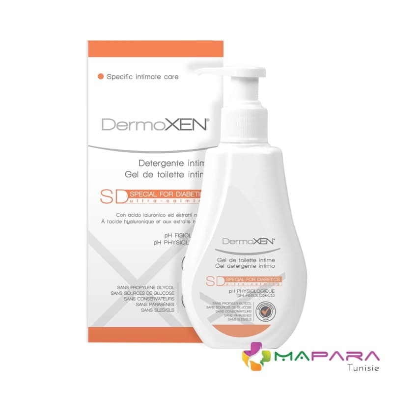 DermoXEN ULTRACALMING SD Gel de toilette intime pour les diabétiques 100ml