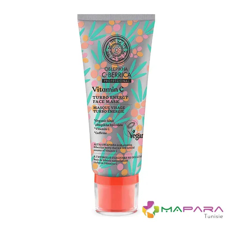 Natura Siberica C-Berrica Masque Visage Turbo Énergie Vitamine C 100ml