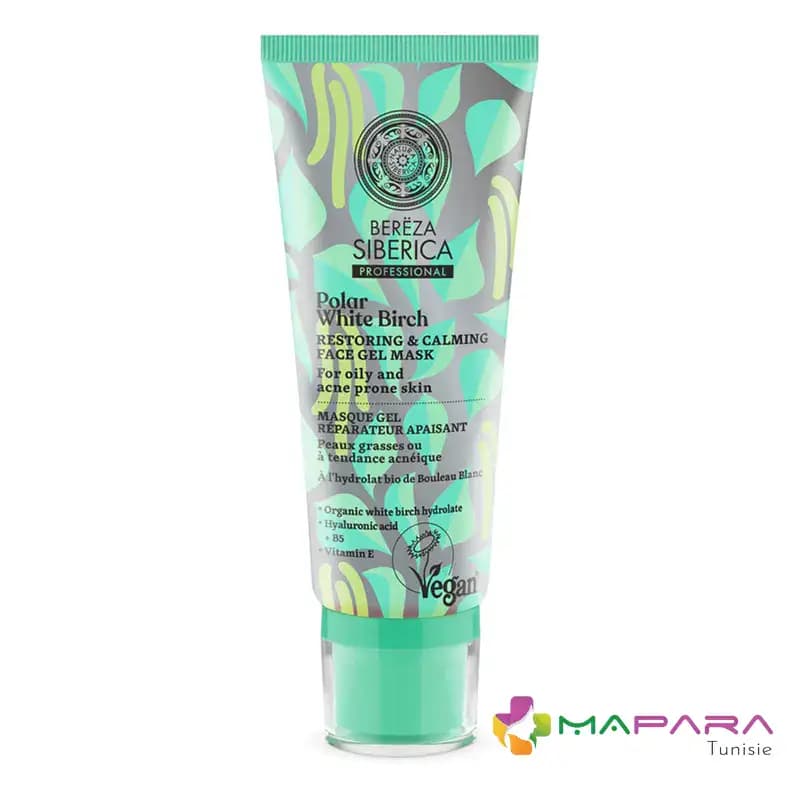 NATURA SIBERICA Masque Gel Réparateur Apaisant Soin Visage