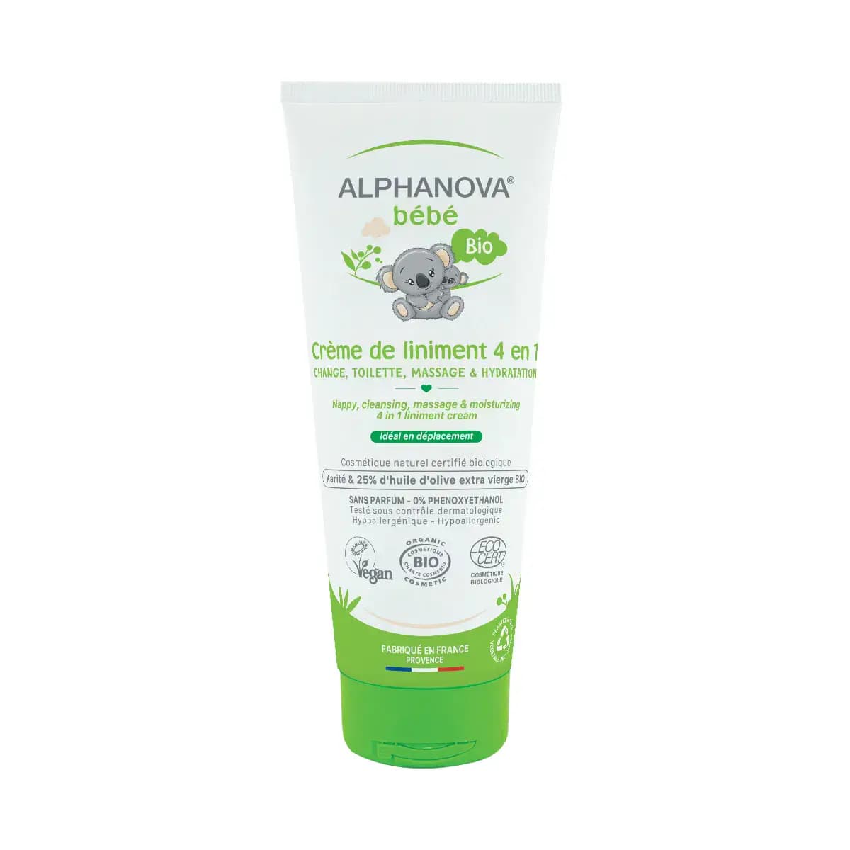 ALPHANOVA Bebe Bio Creme De Liniment 4en1 200ml