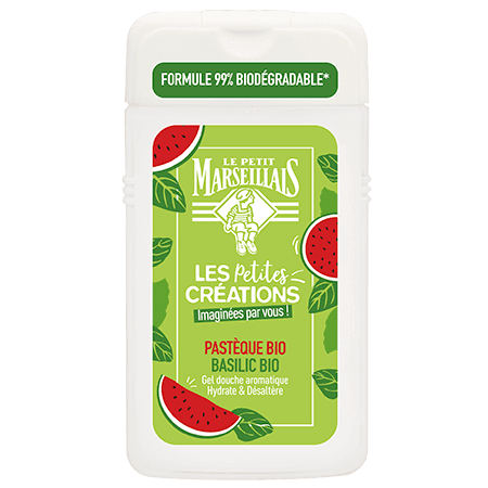 Le Petit Marseillais Les Petites Créations Gel Douche Pastèque et Basilic Bio 250ml