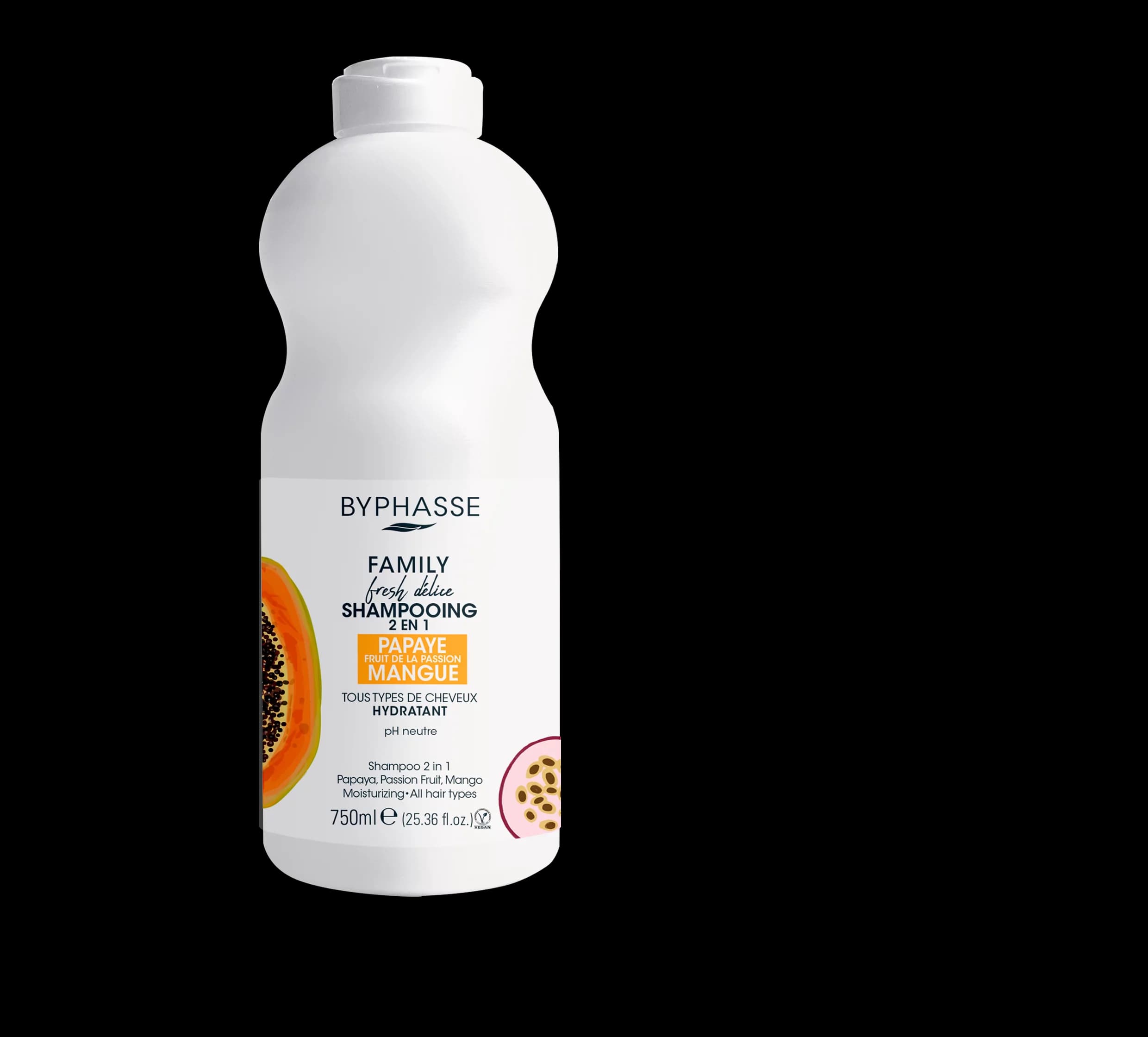 Byphasse Shampooing Mangue Tous Types De Cheveux Family Fresh Délice 750ml