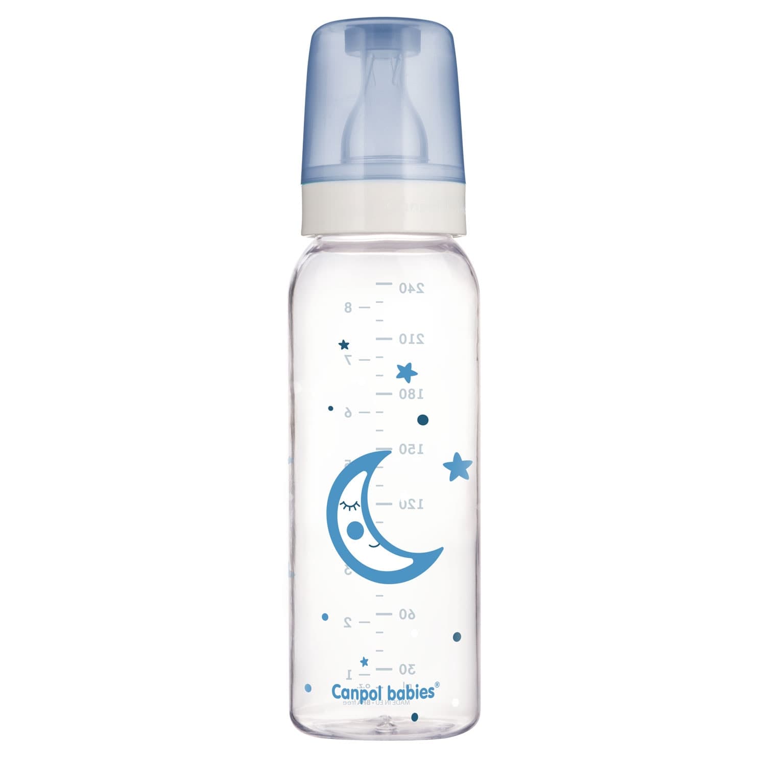 Canpol Biberon en Verre à Col Etroit 12M+ Night Dreams 240 ml 42/101