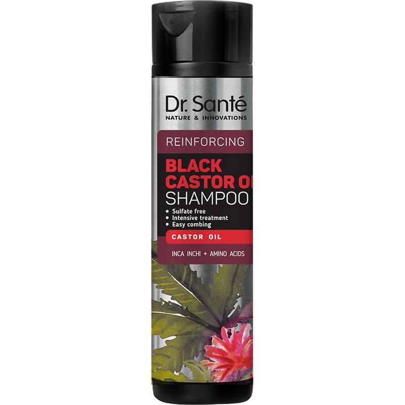 Dr Santé Black Castor Oil Shampooing à L’huile de Ricin Noir 250ml