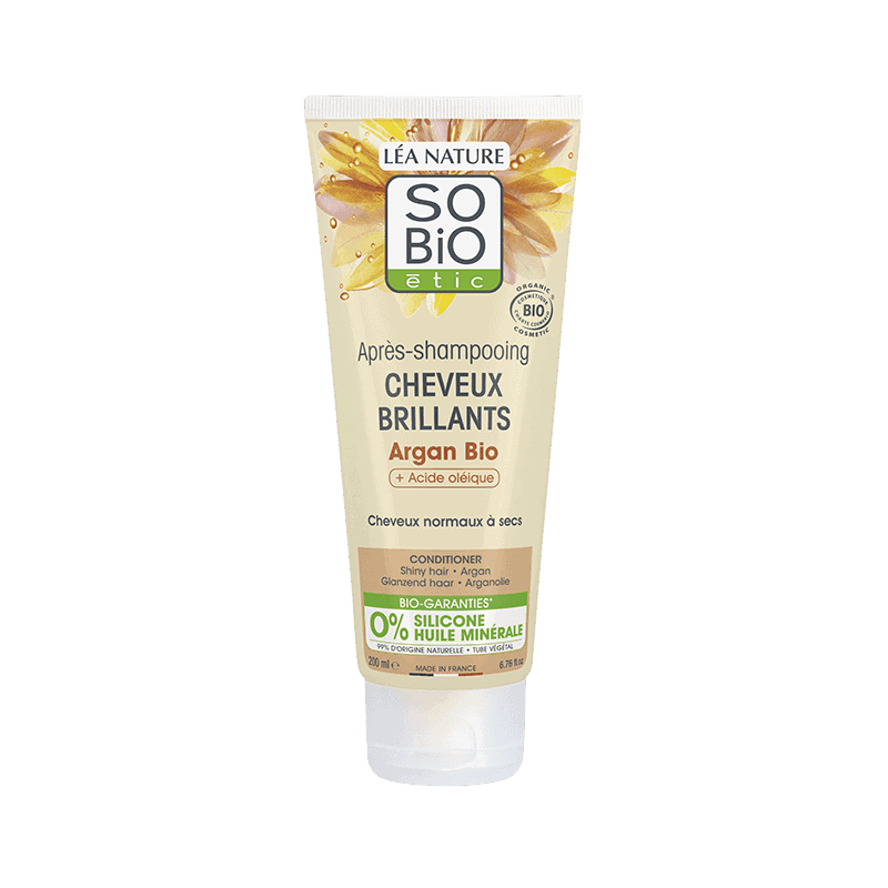 SO BIO Cheveux Brillants Après-Shampoing Argan & Acide Oléique Bio 200ml