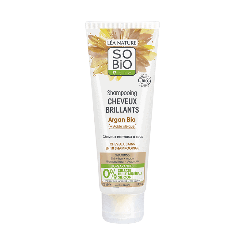SO BIO Cheveux Brillants Shampoing Argan & Acide Oléique Bio 250ml