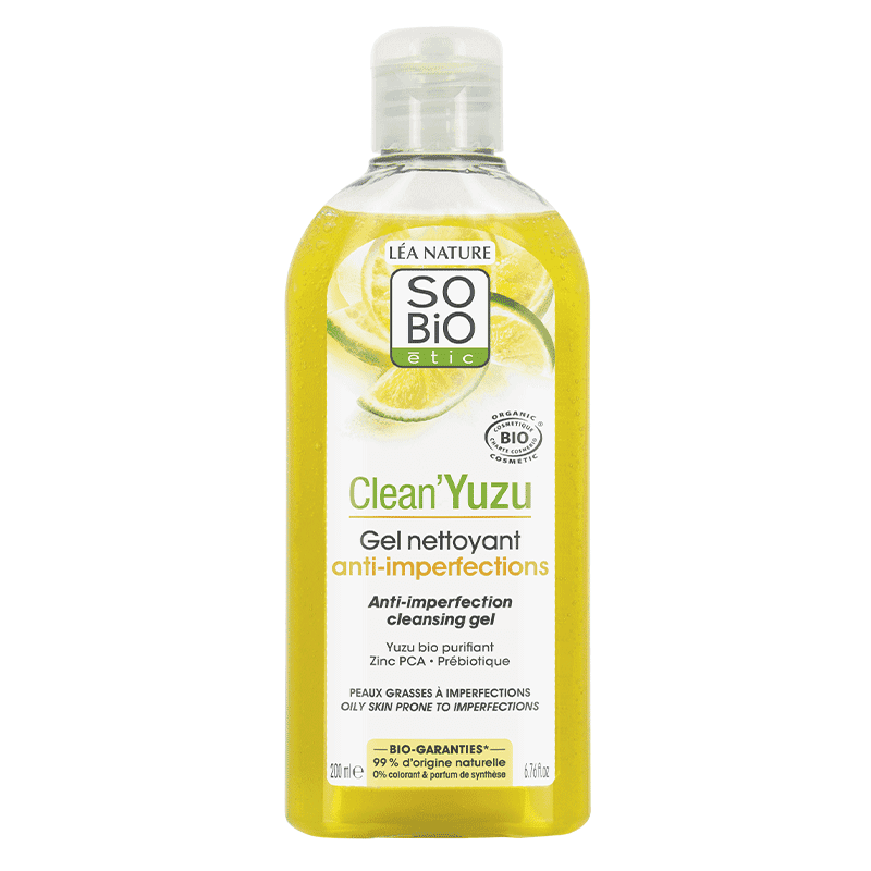 SO BIO Clean Yuzu Gel Nettoyant Anti-Imperfections Bio 200ml