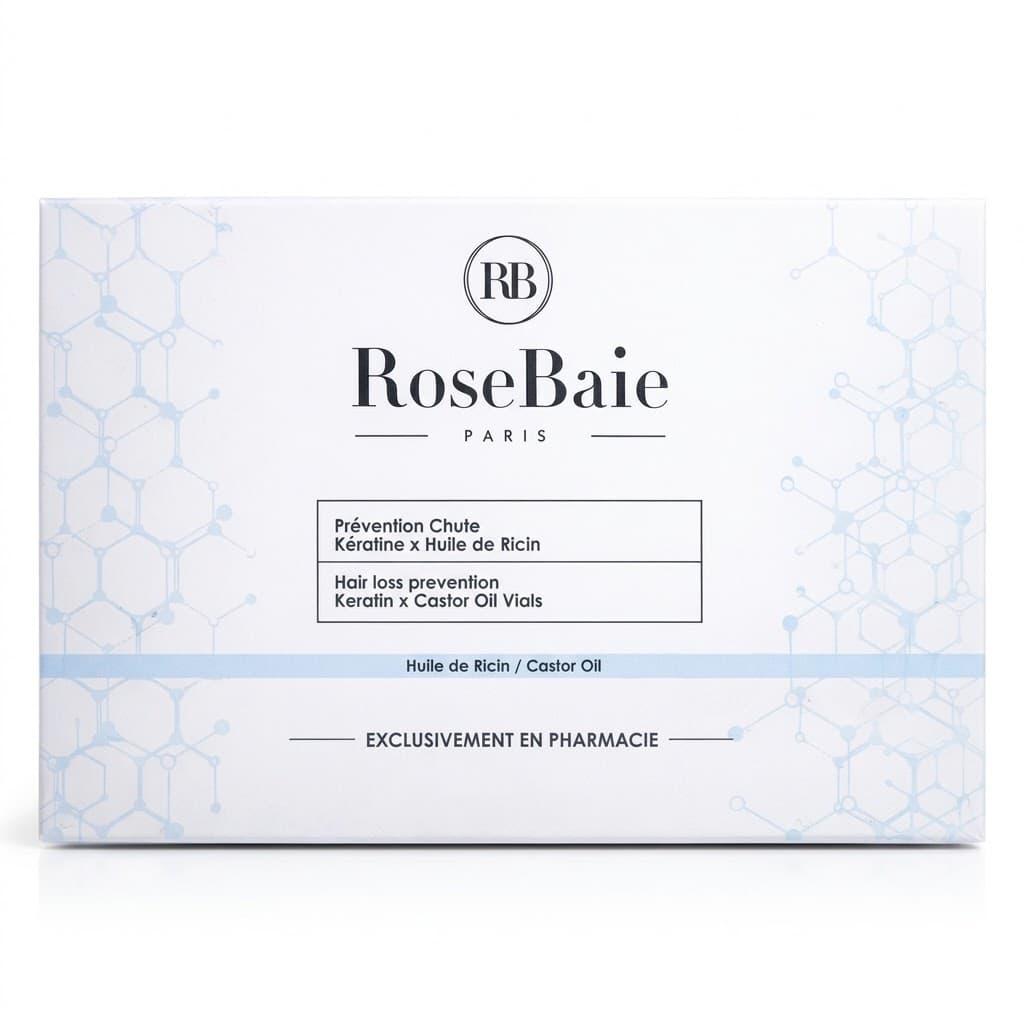 RoseBaie Ampoules Prévention Chute Ricin X Kératine