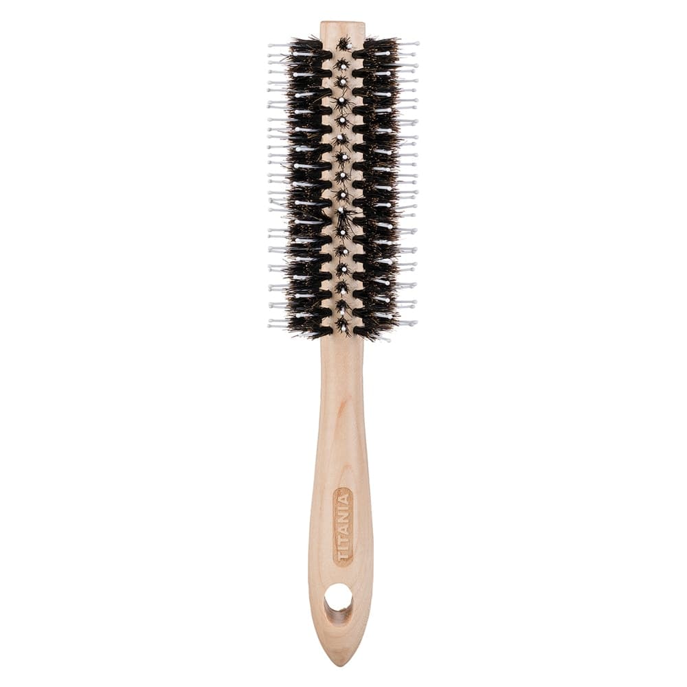 TITANIA Brosse Ronde Nature Erable 4X21CM – 2864