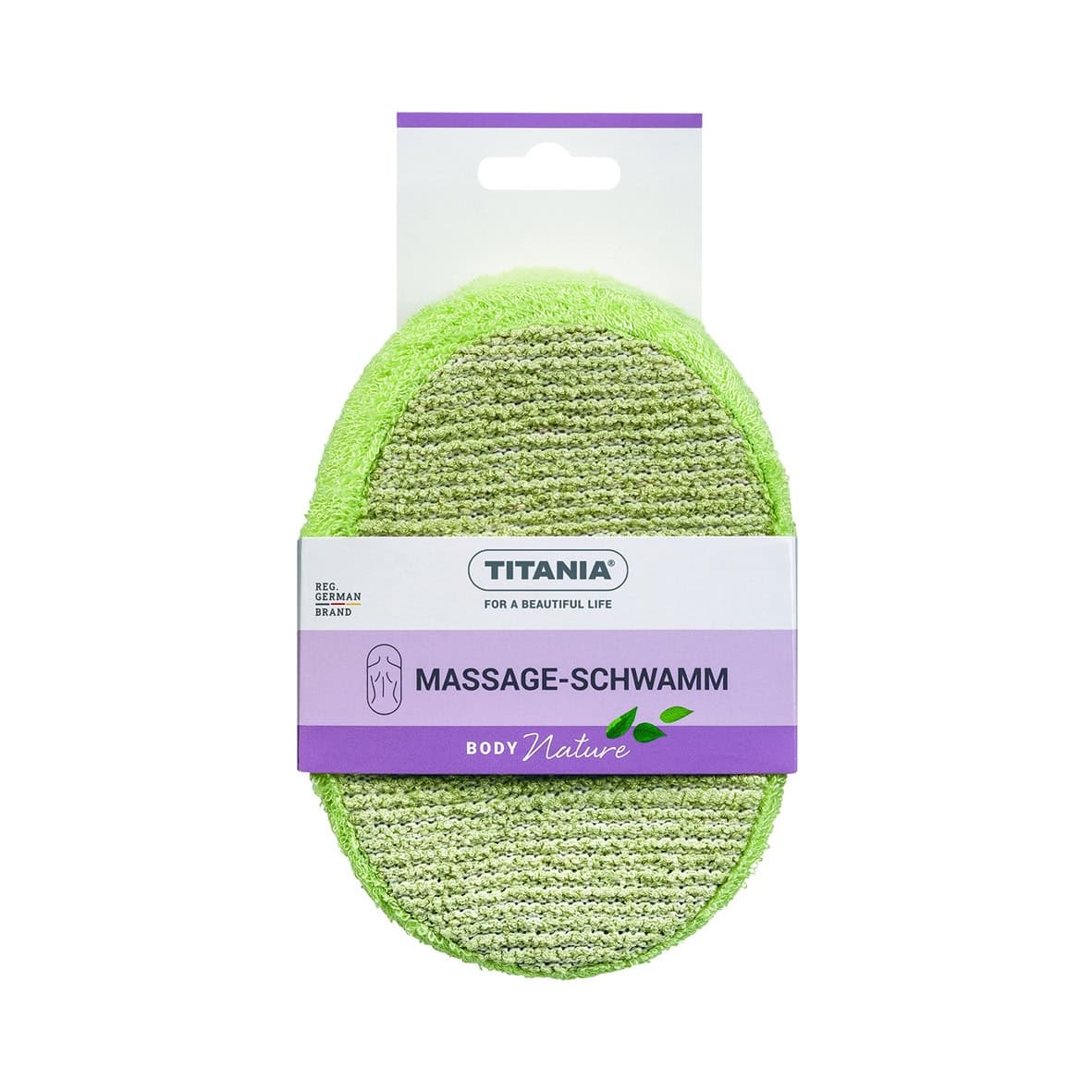 TITANIA Eponge de Massage Bambou Ovale – 7711