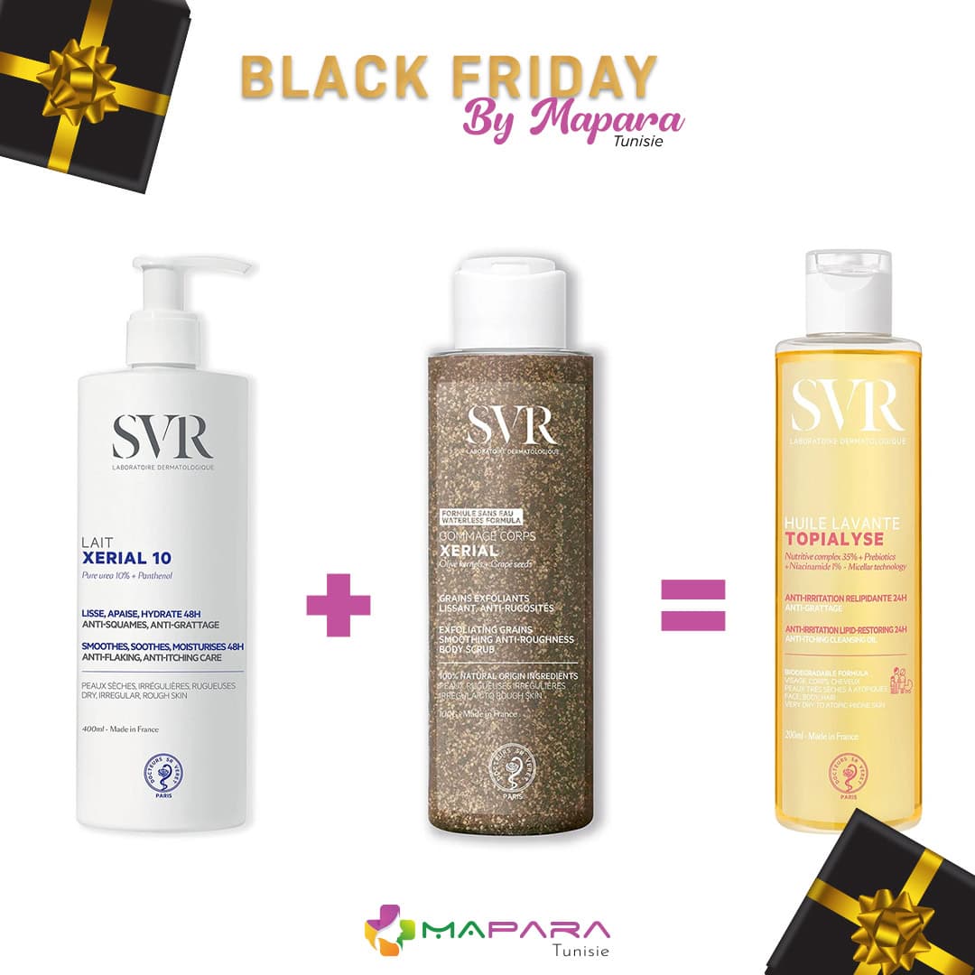 SVR Pack Corps Parfait – Hydratation et Exfoliation huile lavante 200ml OFFERTE
