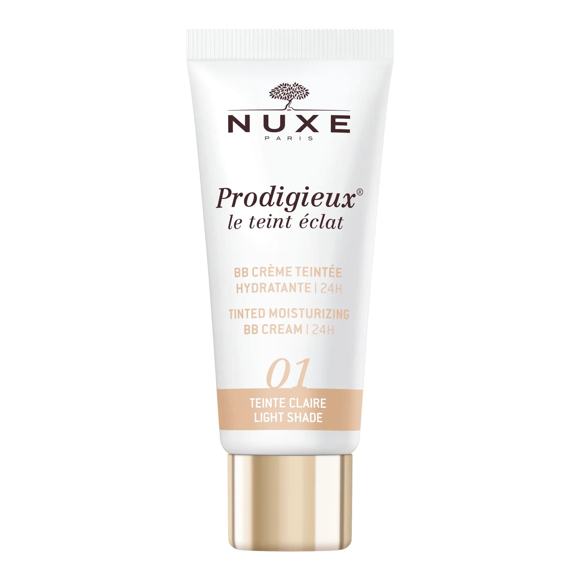 Nuxe Prodigieux Le Teint Eclat BB Crème Teintée Hydratante 24H 01 Clair 30ml
