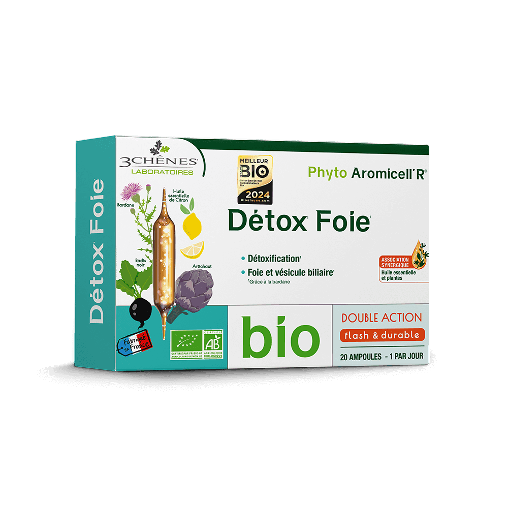 3 Chenes Phyto AromicellR Détox Foie Bio 20 Ampoules