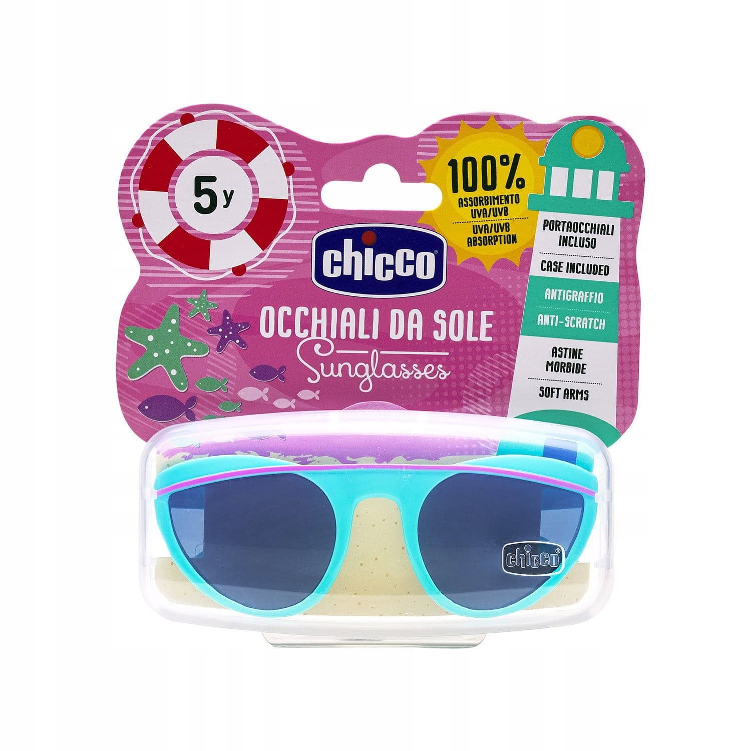 Chicco Lunettes de Soleil Fille Vert d’Eau 5 Ans+