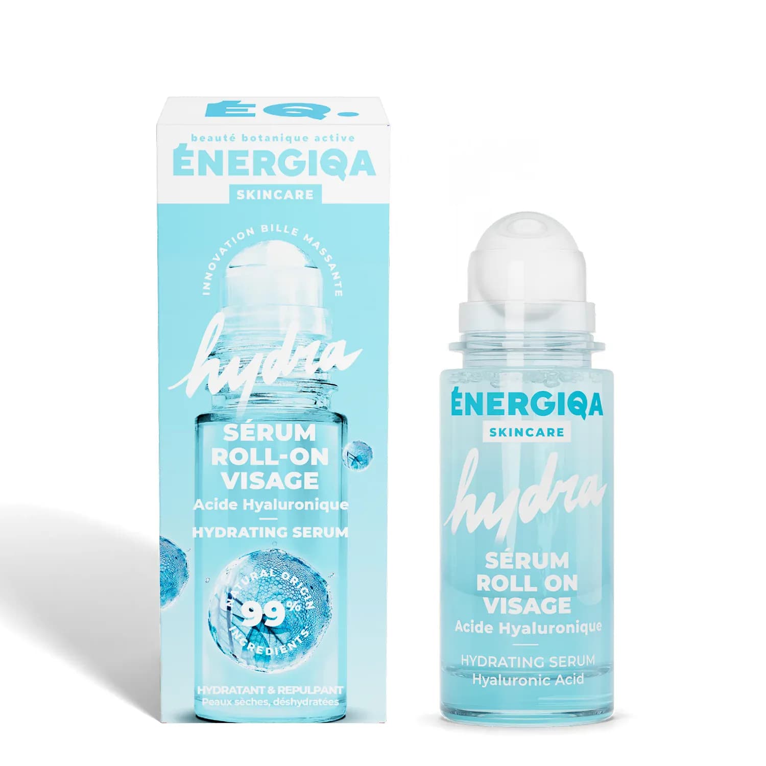 Energiqa Serum Roll On Visage Hydra Acide Hyaluronique 30ml