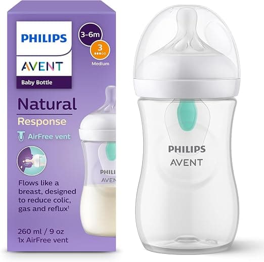 AVENT Natural Response Biberon avec Valve AirFree SCY673/01 260ml