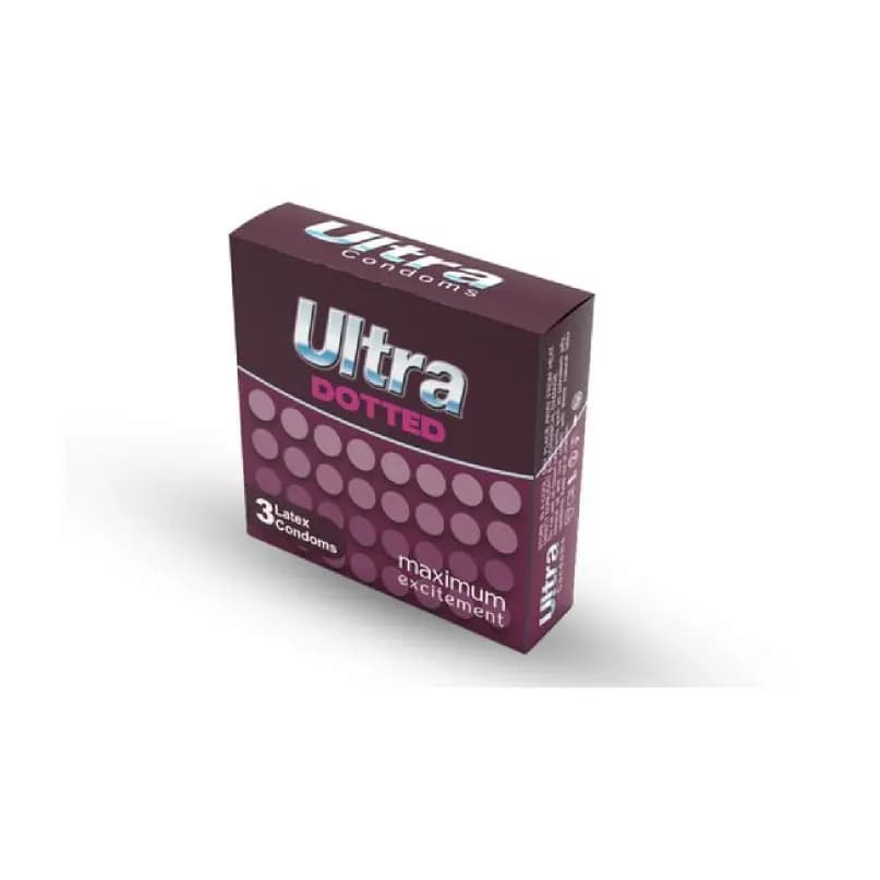 Ultra Condom Dotted 3 pièces